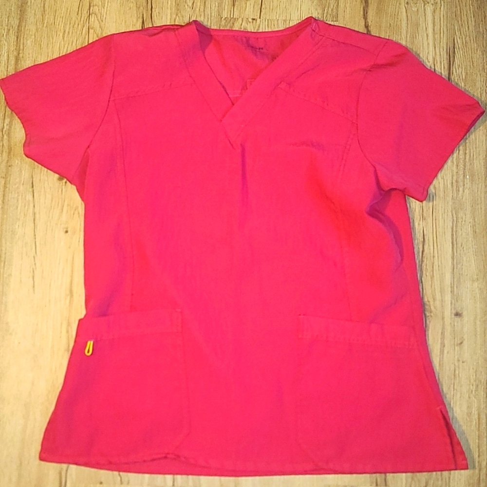 wonderwink pink scrub